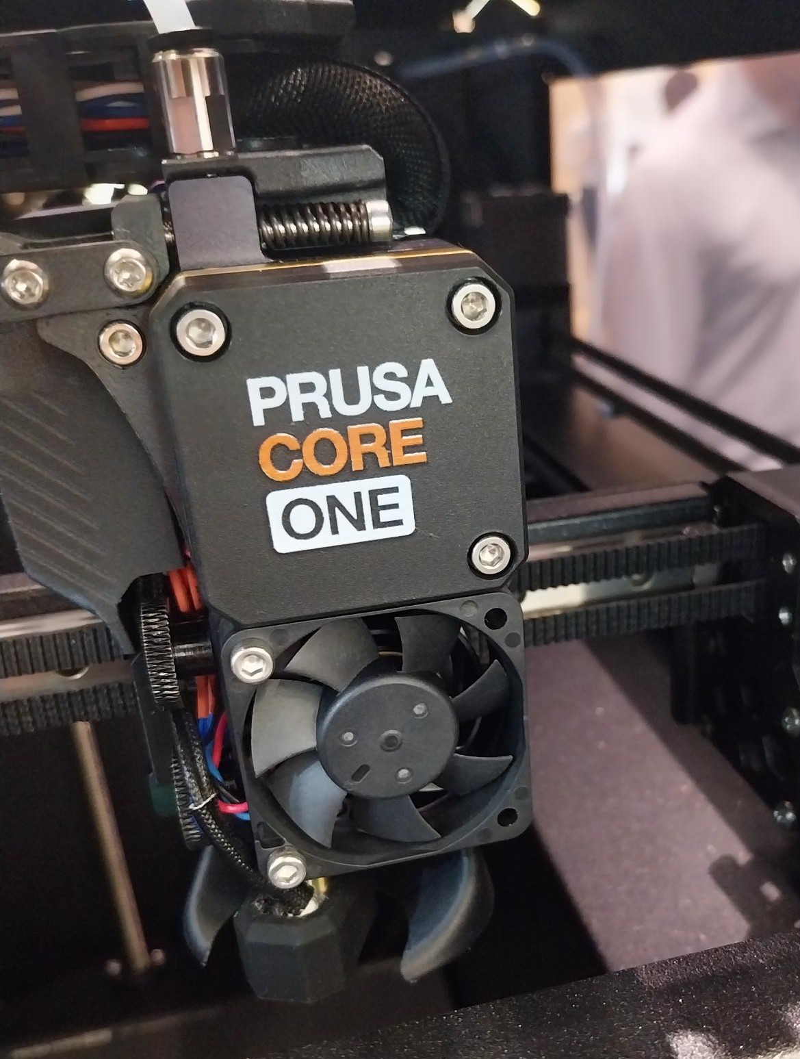 Prusa Core One zevnitř